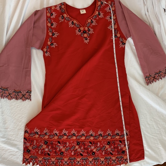 Vintage 60’s mini dress. Beaded Pakistan dress. - Picture 3 of 4